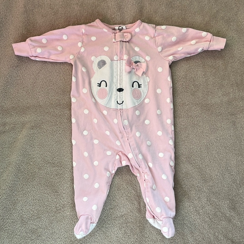 🩷2 for 10$🩷 Gerber Organic Cotton Baby Girl Sleeper, Size 0-3 Months